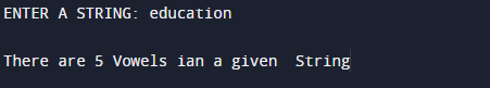 C Program To Count number of vowels in a string