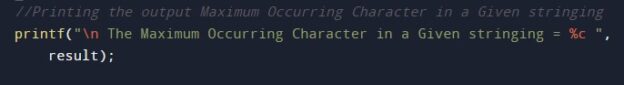 c-program-to-find-maximum-occurring-character-in-a-string-w3adda