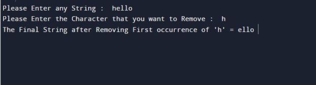 c-program-to-remove-first-occurrence-of-a-character-in-a-string-w3adda